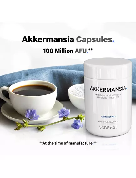 CodeAge Akkermansia / Аккермансія підтримка здоров'я кишківника 100 млн КУО 90 капсул, фото 3 від магазину біодобавок nutrido.shop
