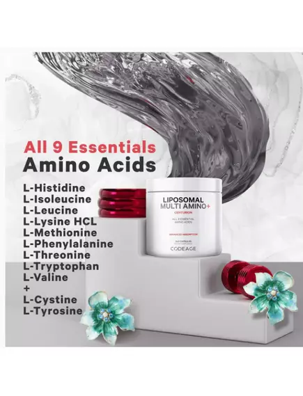 CodeAge Liposomal Multi Amino / Липосомальные незаменимые аминокислоты 240 капсул, фото 3 в магазине биодобавок nutrido.shop