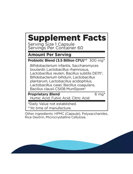 CellCore CT-Biotic / Пробиотик 11 штаммов для поддержки детокса 60 капсул, фото 2 в магазине биодобавок nutrido.shop