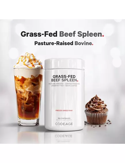 CODEAGE BEEF SPLEEN / СЕЛЕЗІНКА ЯЛОВИЧА ДЖЕРЕЛО ГЕМОВОГО ЗАЛІЗА 180 КАПСУЛ, фото 4 від магазину біодобавок nutrido.shop