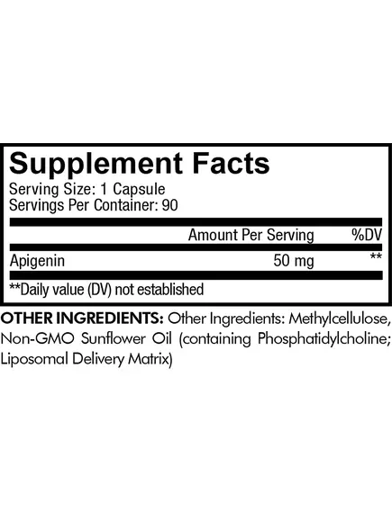 CodeAge Liposomal Apigenin / Апігенін ліпосомальний — антиоксидант, онкопротекція 90 капсул, фото 2 від магазину біодобавок nutrido.shop