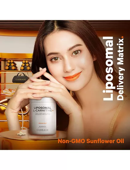 CODEAGE LIPOSOMAL L-CARNITINE / ЛІПОСОМАЛЬНИЙ L-КАРНІТИН 90 КАПСУЛ, фото 6 від магазину біодобавок nutrido.shop