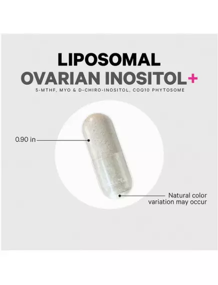 CodeAge Liposomal Ovarian Inositol / Ліпосомальний інозитол здоров'я яєчників 120 капсул, фото 4 від магазину біодобавок nutrido.shop