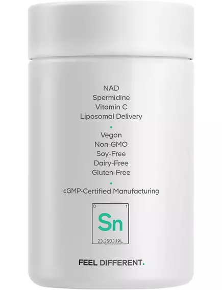 CodeAge Liposomal Spermidine NAD+ / Ліпосомальний спермідин 500 мг NAD+ 30 капсул, фото 6 від магазину біодобавок nutrido.shop