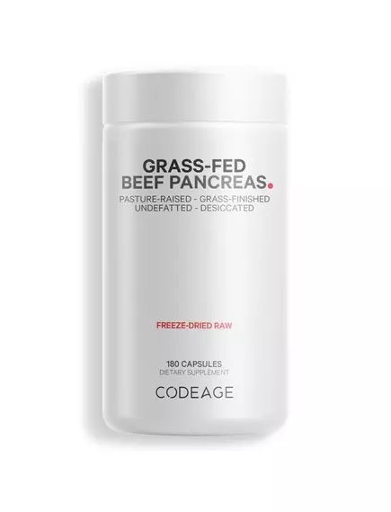 CODEAGE BEEF PANCREAS / ПІДШЛУНКОВА ЗАЛОЗА ВІД ЯЛОВИЧИНИ ТРАВ'ЯНОЇ ВІДГОДІВЛІ 180 КАПСУЛ від магазину біодобавок nutrido.shop