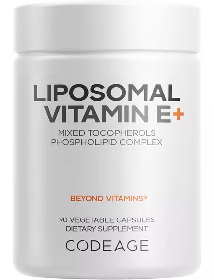 CodeAge Liposomal Vitamin E / Ліпосомальний вітамін Е на основі соняшникововї олії 90 капсул від магазину біодобавок nutrido.shop
