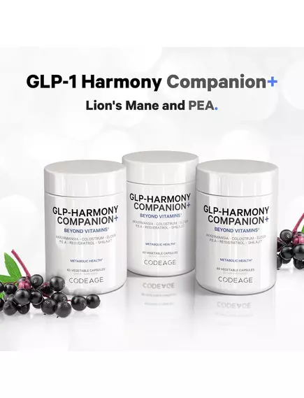 CodeAge GLP-Harmony Companion+ / GLP гармонія підтримки метаболізму 60 капсул, фото 3 від магазину біодобавок nutrido.shop