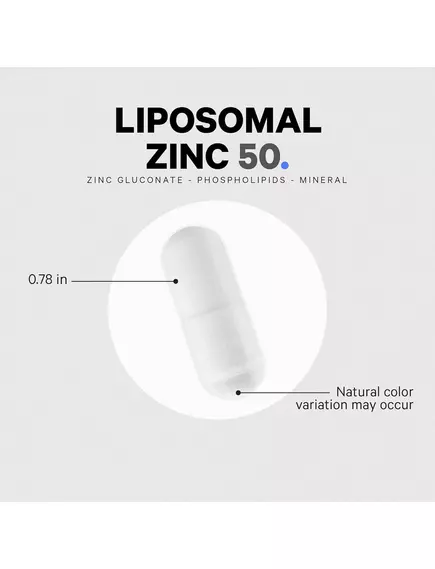 CODEAGE LIPOSOMAL ZINC / ЛІПОСОМАЛЬНИЙ ЦИНК 50 МГ 100 КАПСУЛ, фото 4 від магазину біодобавок nutrido.shop