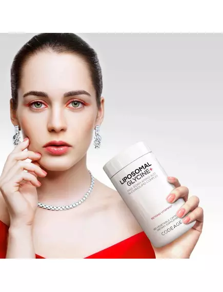 CodeAge Liposomal Glycine+ / Гліцин ліпосомальний 1500 мг 180 капсул, фото 5 в магазине биодобавок nutrido.shop