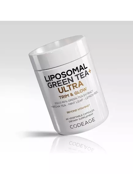 CodeAge Liposomal Green Tea+ Ultra / Ліпосомальний зелений чай Плюс Ультра 60 капсул, фото 4 від магазину біодобавок nutrido.shop