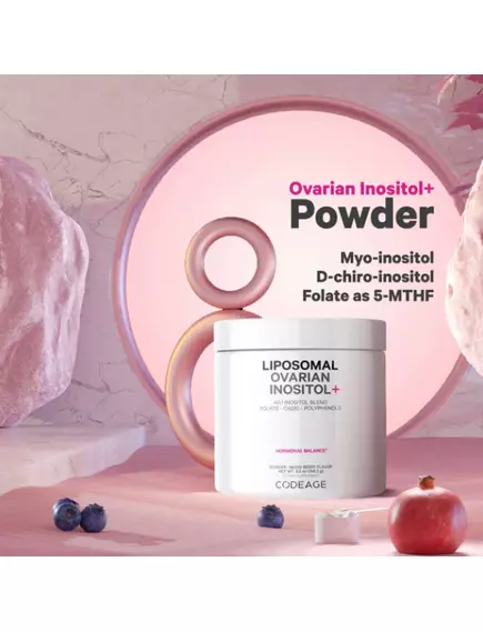 CODEAGE LIPOSOMAL OVARIAN INOSITOL / ЛІПОСОМАЛЬНИЙ ІНОЗИТОЛ ЗДОРОВ'Я ЯЄЧНИКІВ 148,2 Г, фото 2 від магазину біодобавок nutrido.shop