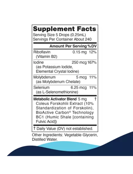 CellCore Metabolic Activator / Поддержка метаболизма, щитовидной железы и митохондрий 59 мл, фото 4 в магазине биодобавок nutrido.shop