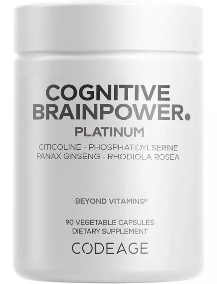 CodeAge Cognitive Brainpower Platinum / Підтримка роботи мозку 90 капсул від магазину біодобавок nutrido.shop