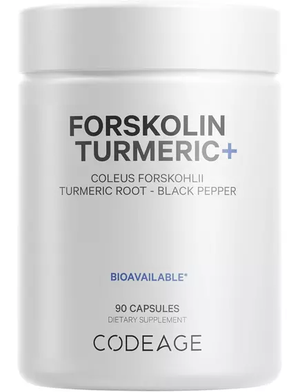 CODEAGE FORSKOLIN TURMERIC / ОРГАНІЧНИЙ КУРКУМІН 90 КАПСУЛ від магазину біодобавок nutrido.shop