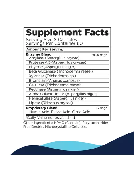 CellCore CT-Zyme / Смесь 11 пищеварительных ферментов 120 капсул, фото 4 в магазине биодобавок nutrido.shop