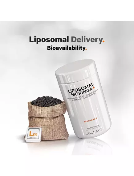 CodeAge Liposomal Moringa / Ліпосомальна моринга для детоксу та антиоксидантної підтримки 180 капсул, фото 4 від магазину біодобавок nutrido.shop