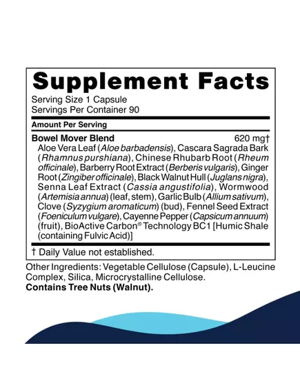 CellCore Bowel Mover / Помощь пищеварению и стимуляция перистальтики кишечника 90 капсул, фото 5 в магазине биодобавок nutrido.shop