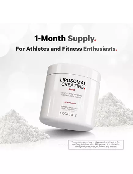 CodeAge Liposomal Creatine / Ліпосомальний порошок креатину 151,5 г, фото 4 від магазину біодобавок nutrido.shop
