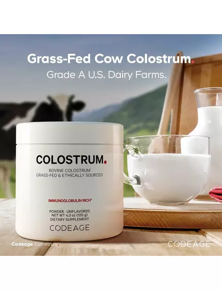 CodeAge Colostrum / Колострум молозиво корів трав'яної відгодівлі 120 г, фото 4 від магазину біодобавок nutrido.shop