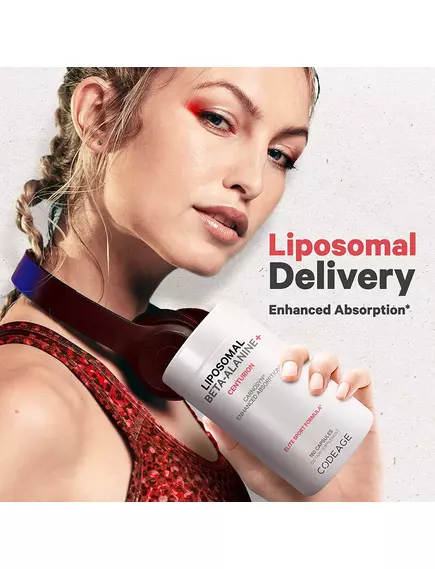 CODEAGE LIPOSOMAL BETA-ALANINE / ЛІПОСОМАЛЬНИЙ БЕТА-АЛАНІН 180 КАПСУЛ, фото 7 від магазину біодобавок nutrido.shop