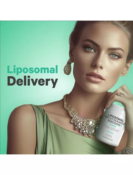 CodeAge Liposomal Nicotinamide Riboside+ / Ліпосомальний нікотинамід рибозид 60 капсул, фото 4 від магазину біодобавок nutrido.shop