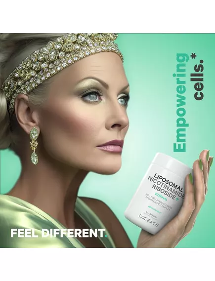 CodeAge Liposomal Nicotinamide Riboside+ / Ліпосомальний нікотинамід рибозид 60 капсул, фото 5 від магазину біодобавок nutrido.shop