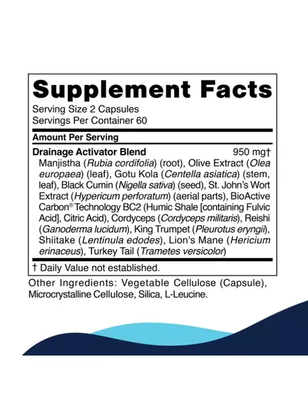 CellCore Drainage Activator / Активатор дренажу та детоксикації організму 120 капсул, фото 4 від магазину біодобавок nutrido.shop