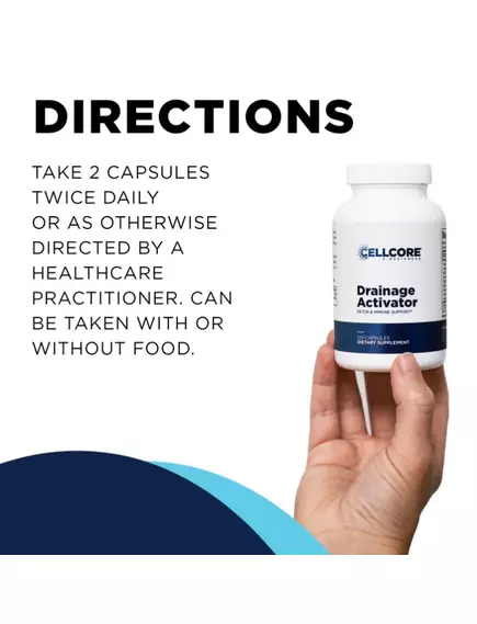 CellCore Drainage Activator / Активатор дренажу та детоксикації організму 120 капсул, фото 5 від магазину біодобавок nutrido.shop