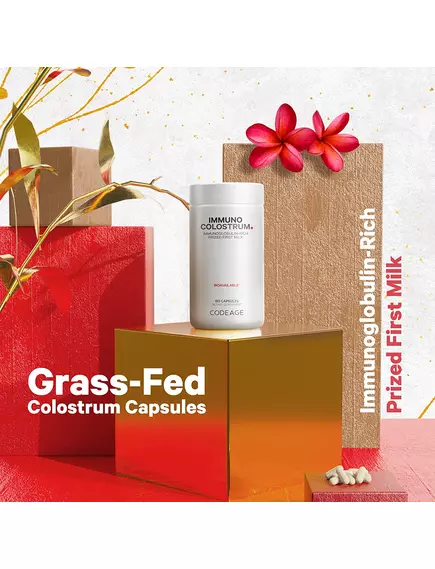 CODEAGE IMMUNO COLOSTRUM / КОЛОСТРУМ ДЛЯ ПІДТРИМКИ ІМУНІТЕТУ 180 КАПСУЛ, фото 5 від магазину біодобавок nutrido.shop