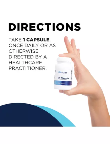 CELLCORE CT-MINERALS / ФУЛЬВОВІ МІНЕРАЛИ ТА АМІНОКИСЛОТИ ДЛЯ ПІДТРИМКИ ДЕТОКСИКАЦІЇ 60 КАПСУЛ, фото 5 від магазину біодобавок nutrido.shop