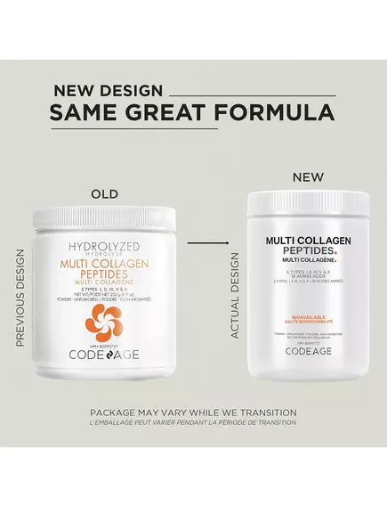 CODEAGE MULTI COLLAGEN PROTEIN POWDER / ПЕПТИДИ КОЛАГЕНУ 5 ТИПІВ + 18 АМІНОКИСЛОТ 252 Г, фото 2 від магазину біодобавок nutrido.shop