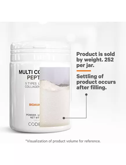 CODEAGE MULTI COLLAGEN PROTEIN POWDER / ПЕПТИДИ КОЛАГЕНУ 5 ТИПІВ + 18 АМІНОКИСЛОТ 252 Г, фото 4 від магазину біодобавок nutrido.shop