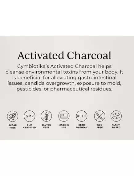 CYMBIOTIKA ACTIVATED CHARCOAL / АКТИВОВАНЕ ВУГІЛЛЯ СОРБЕНТ 26 САШЕ, фото 6 від магазину біодобавок nutrido.shop