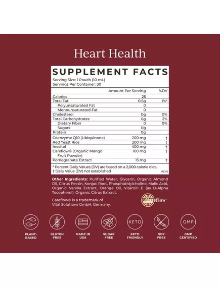 CYMBIOTIKA HEART HEALTH / ПІДТРИМКА СЕРЦЯ ТА ЗДОРОВОГО РІВНЯ ХОЛЕСТЕРИНУ 30 САШЕ, фото 3 від магазину біодобавок nutrido.shop