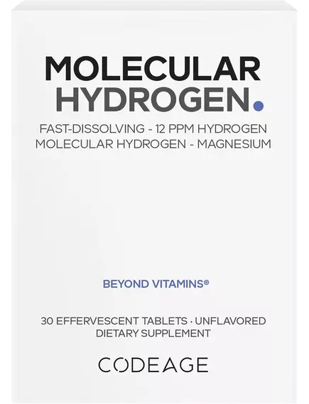 CodeAge Molecular Hydrogen / Шипучі таблетки з молекулярним воднем підтримка гідратації 30 шт. в магазине биодобавок nutrido.shop