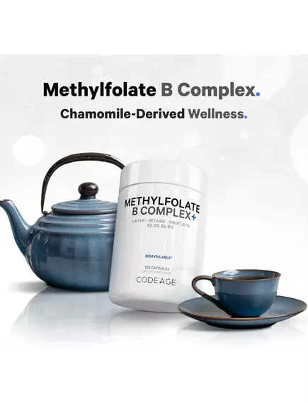CODEAGE METHYLFOLATE B COMPLEX / МЕТИЛФОЛАТ Б КОМПЛЕКС З 5-MTHF120 КАПСУЛ, фото 3 від магазину біодобавок nutrido.shop
