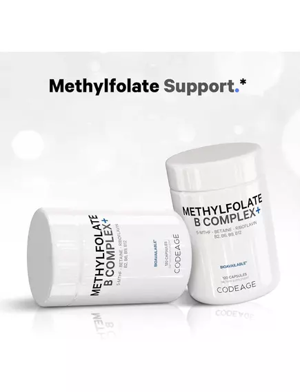 CODEAGE METHYLFOLATE B COMPLEX / МЕТИЛФОЛАТ Б КОМПЛЕКС З 5-MTHF120 КАПСУЛ, фото 4 від магазину біодобавок nutrido.shop