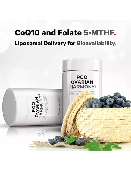 CodeAge PQQ Ovarian Harmony / Ліпосомальний комплекс з інозитолом для жіночого здоров'я 120 капсул 120 капсул, фото 4 від магазину біодобавок nutrido.shop