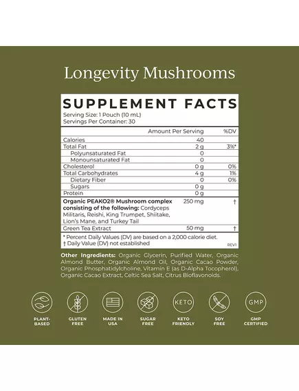 CYMBIOTIKA LONGEVITY MUSHROOMS / ОРГАНІЧНІ ГРИБИ ДЛЯ ДОВГОЛІТТЯ ТА ЕНЕРГІЇ 30 САШЕ, фото 3 від магазину біодобавок nutrido.shop