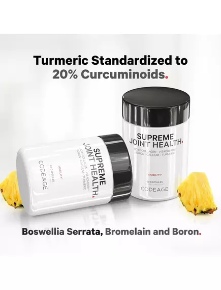 CODEAGE SUPREME JOINT HEALTH / КОМПЛЕКС ДЛЯ ЗДОРОВ'Я СУГЛОБІВ ІЗ КОЛАГЕНОМ 60 КАПСУЛ, фото 6 від магазину біодобавок nutrido.shop