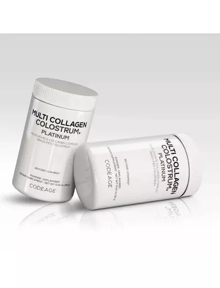 CodeAge Multi Collagen Colostrum Platinum / Мультиколаген із молозивом і коферментами 381 г, фото 4 від магазину біодобавок nutrido.shop