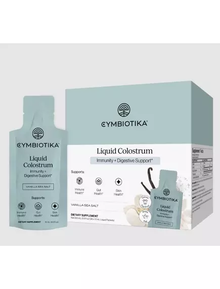 Cymbiotika Liquid Colostrum / Колострум рідке молозиво відновлення кишечника 26 саше в магазине биодобавок nutrido.shop