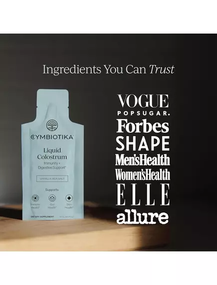 Cymbiotika Liquid Colostrum / Колострум рідке молозиво відновлення кишечника 26 саше, фото 6 в магазине биодобавок nutrido.shop
