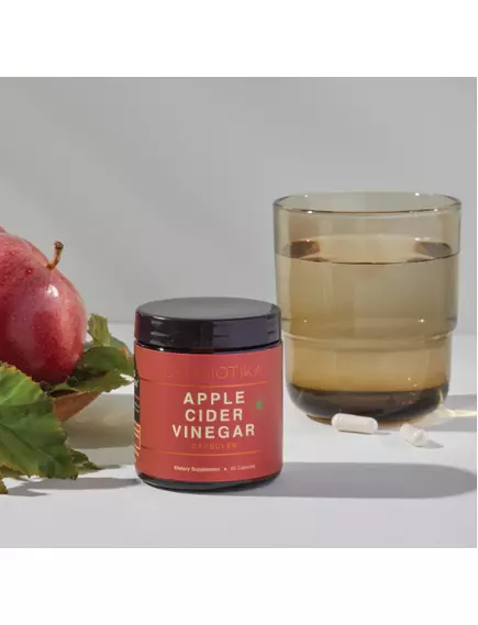 CYMBIOTIKA APPLE CIDER VINEGAR / ЯБЛУЧНИЙ ОЦЕТ ДЛЯ ЗДОРОВОГО ТРАВЛЕННЯ 60 КАПСУЛ, фото 4 від магазину біодобавок nutrido.shop