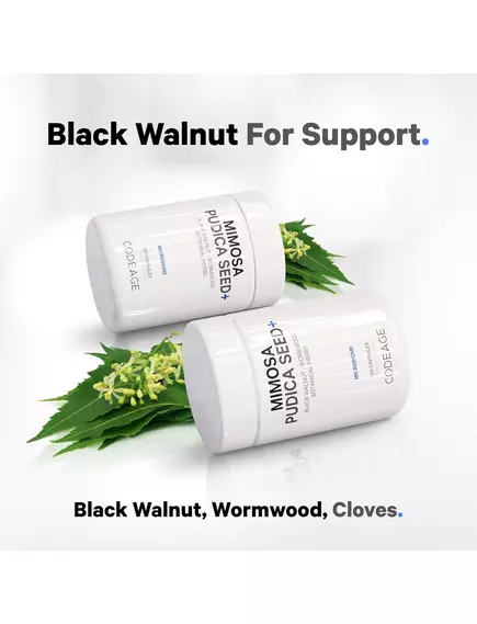 CodeAge Mimosa Pudica Seed / Насіння мімози Антипаразитарний комплекс 120 капсул, фото 5 від магазину біодобавок nutrido.shop