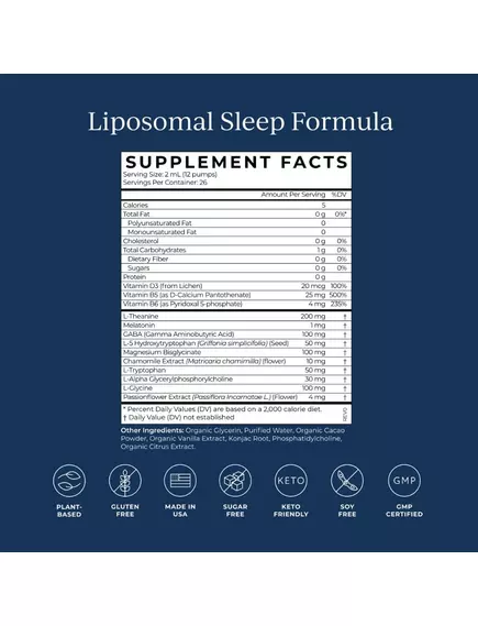 CYMBIOTIKA SLEEP / ФОРМУЛА ГЛИБОКОГО ТА СПОКІЙНОГО СНУ 52 МЛ, фото 4 від магазину біодобавок nutrido.shop