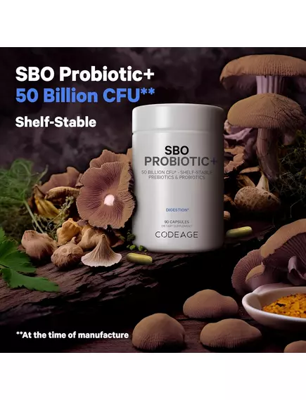 CODEAGE SBO PROBIOTIC + 50 BILLION CFU / ҐРУНТОВІ ПРОБІОТИКИ 50 МЛРД КУО 90 КАПСУЛ, фото 4 від магазину біодобавок nutrido.shop