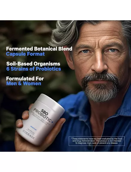 CODEAGE SBO PROBIOTIC + 50 BILLION CFU / ҐРУНТОВІ ПРОБІОТИКИ 50 МЛРД КУО 90 КАПСУЛ, фото 7 від магазину біодобавок nutrido.shop