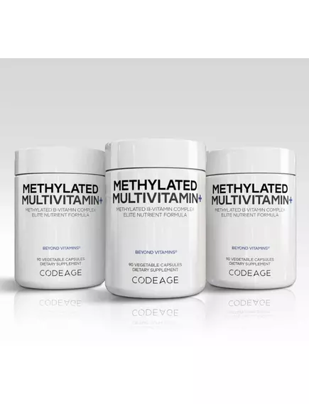 CodeAge Methylated Multivitamin+ / Комплекс мультивітамінів метильованих 90 капсул, фото 4 від магазину біодобавок nutrido.shop