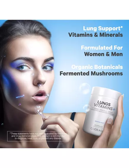 CodeAge Lungs Vitamins / Витамины для поддержки легких 90 капсул, фото 5 в магазине биодобавок nutrido.shop